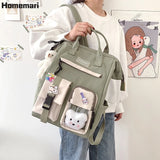 Girls Backpack Women Large Capacity Ins School Bags for Teens Female