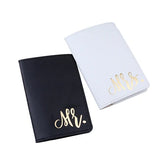 Mr & Mrs Honeymoon Passport Cover Set + Luggage Tags