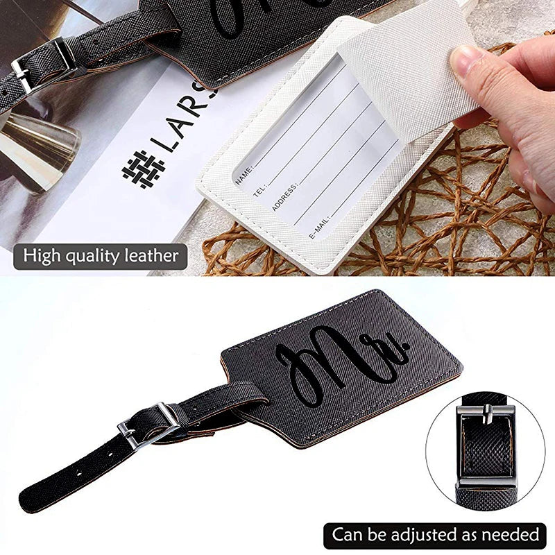 Mr & Mrs Passport Wallets Travel Set Embroidered Waterproof Couple Cover