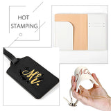 Mr & Mrs Passport Wallets Travel Set Embroidered Waterproof Couple Cover