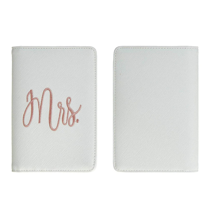Mr & Mrs Passport Wallets Travel Set Embroidered Waterproof Couple Cover
