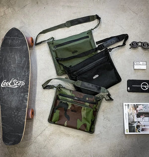 Hongkong Hip-Hop Zipper Messenger Bag in Camouflage