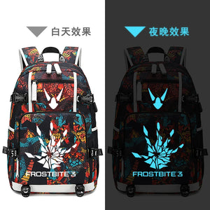 Honkai Impact 3 Anti Thief Travel Backpack USB Charging Laptop Backpack