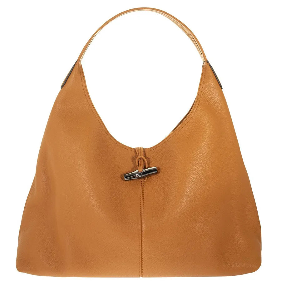 Soft PU Large Handbag Solid Shoulder Bag Female Vigtage Top-Handle Bags