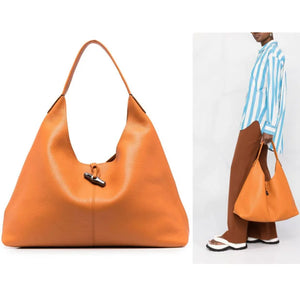 Soft PU Large Handbag Solid Shoulder Bag Female Vigtage Top-Handle Bags