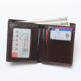 Vintage 3D Horse Motif Leather Wallet for Men