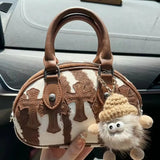 Versatile Horse Hair Cross Body Women's Handbag