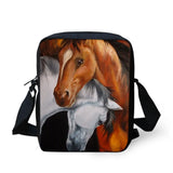 Horse Print Diagonal Bag Shopping Travel Shoulder Diagonal