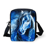 Horse Print Diagonal Bag Shopping Travel Shoulder Diagonal