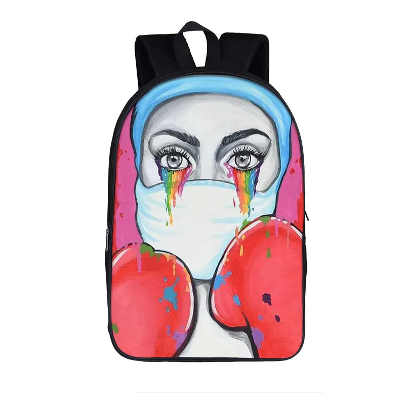 Angel Hospital Nurses School Backpack for Teenager Girls