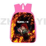 3D Demon Slayer Kimetsu No Yaiba Backpack Pink Children School Bag