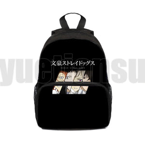 16 Inch Bungou Stray Dogs Backpack Dazai Osamu 3D Anime School Bag