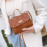 Casual Crossbody Bag for Women Lingge Messenger Style