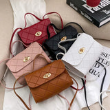Casual Crossbody Bag for Women Lingge Messenger Style