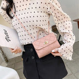Casual Crossbody Bag for Women Lingge Messenger Style