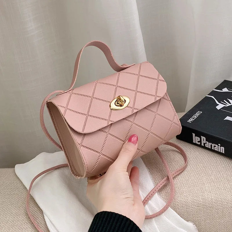 Casual Crossbody Bag for Women Lingge Messenger Style