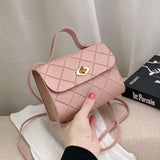 Casual Crossbody Bag for Women Lingge Messenger Style