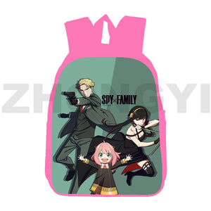 3D Anime Anya Forger Backpack School Bag 12/16 Inch Bookbag Children Spy Family