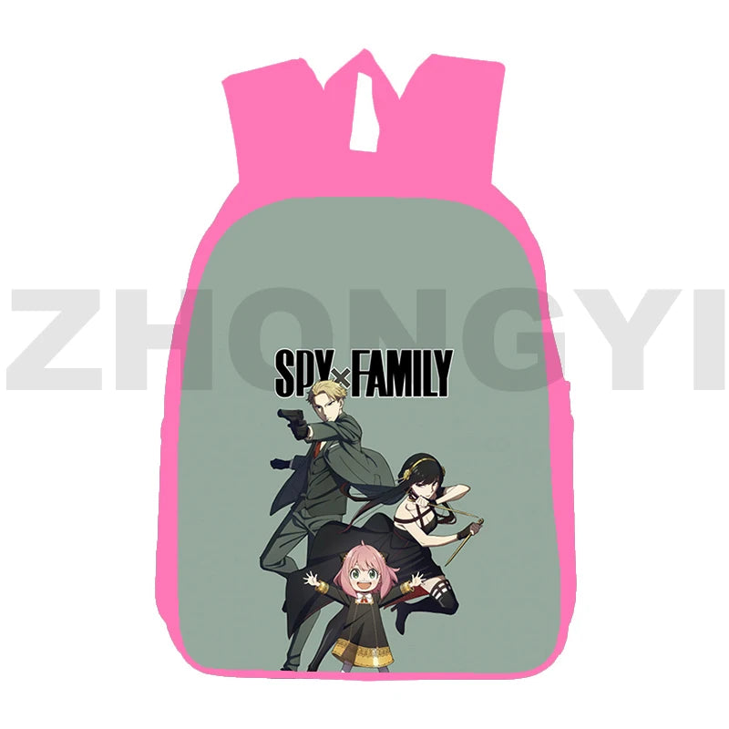 3D Anime Anya Forger Backpack School Bag 12/16 Inch Bookbag Children Spy Family