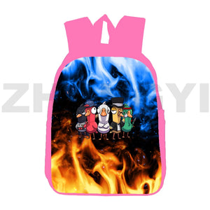 3D Print Goose Goose Duck Game School Backpack 12/16 Inch Waterproof Bookbag