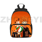 Haikyuu Kids Backpack 3D Print Karasuno School Bag 16 Inch Nekoma