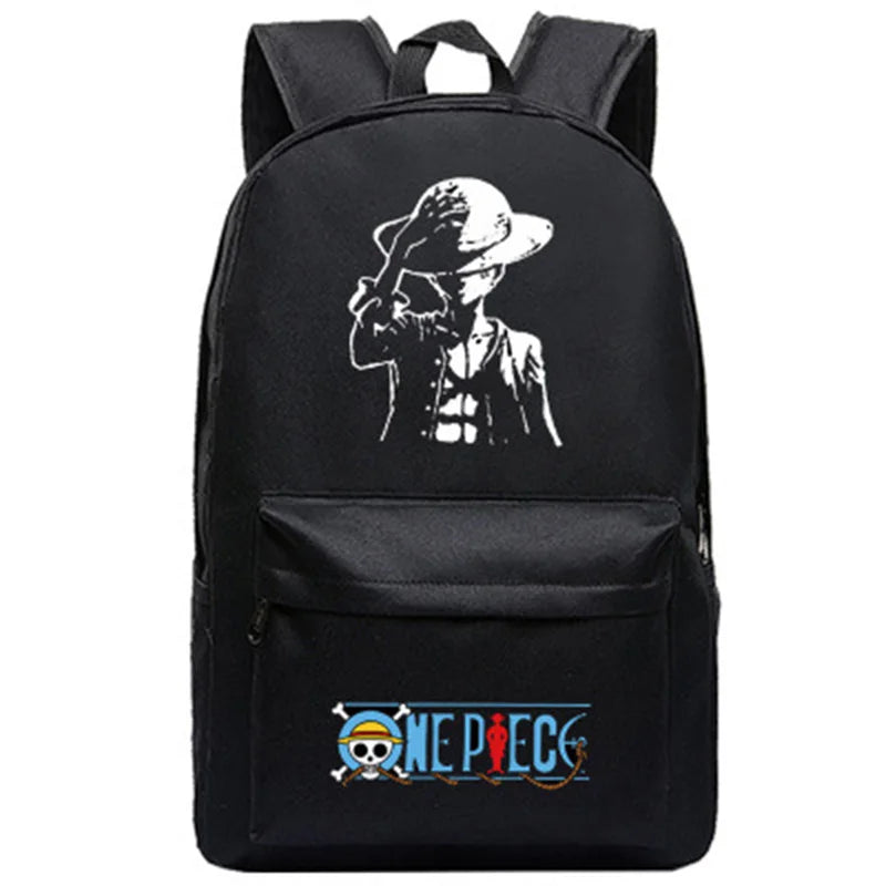 Anime One Piece Trafalgar Law Luffy School Bag Cosplay Backpack