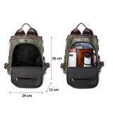 Women Backpack Soft Leather School Bags For Teenage Girls