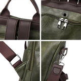 Women Backpack Soft Leather School Bags For Teenage Girls