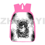 Canvas 3D Berserk Backpack 12/16 Inch Anime Schoolbag