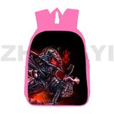 Canvas 3D Berserk Backpack 12/16 Inch Anime Schoolbag