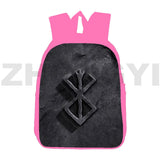 Canvas 3D Berserk Backpack 12/16 Inch Anime Schoolbag
