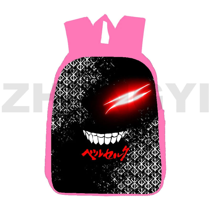 Canvas 3D Berserk Backpack 12/16 Inch Anime Schoolbag