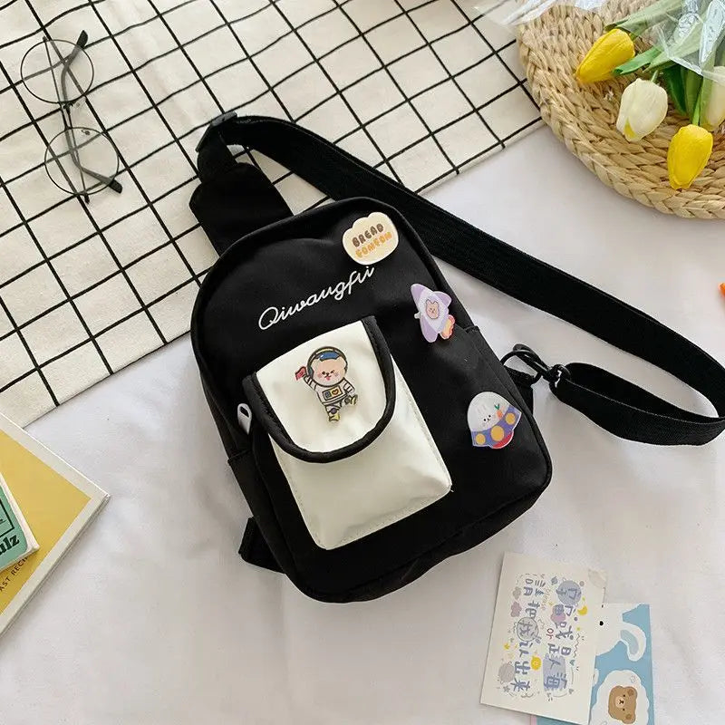 Cartoon Astronaut Fanny Pack Blackpink Pure Girls Phone Bag