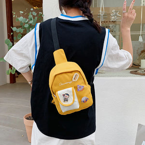 Cartoon Astronaut Fanny Pack Blackpink Pure Girls Phone Bag