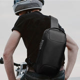 Anti-thief Men Crossbody Bag USB Charging Short Trip Travel Pack