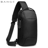 Anti-thief Men Chest Bag USB Charging Waterproof Shoulder Bags
