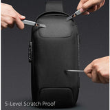 Anti-thief Men Chest Bag USB Charging Waterproof Shoulder Bags