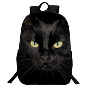 Hot Cat Cartoon Backpack Boys&Girls School Bags Primary Backpack
