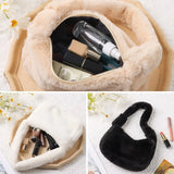 Fluffy Shoulder Bag Mini Winter Tote for Women