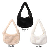 Fluffy Shoulder Bag Mini Winter Tote for Women