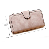 Retro Women Wallets Large Capacity Purse Long Tri-fold Multi-pocket