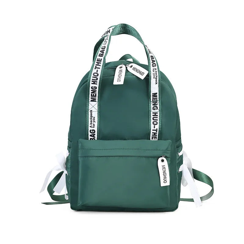 Leisure Letter Ribbon Printed Backpack
