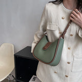 Vintage PU Leather Bucket Crossbody Sling Bags for Women Lady Shoulder Handbags