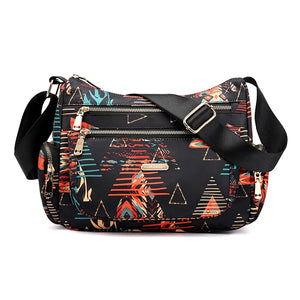 Floral Rural Style Oxford Ladies Hand Bag Crossbody Shoulder Messenger Bag