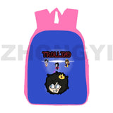 12/16 Inch Mikecrack 3D Print Backpack Mini Canvas Teens Bookbags