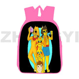 12/16 Inch Mikecrack 3D Print Backpack Mini Canvas Teens Bookbags