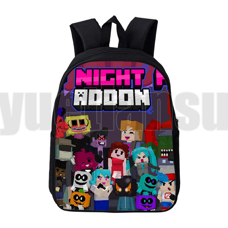 3D FNF Backpack School Bag Canvas Girls Travel Laptop Unisex Harajuku Mochila