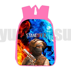 3D Print Standoff 2 Backpacks Children Anime Backpack 12/16 Inch Boys