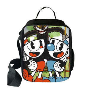 Cuphead Mugman Cooler Lunch Bag for Kids Boys Girls