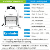 Game Fire Backpack Male High School Students Bag Large Capacity Casual Street